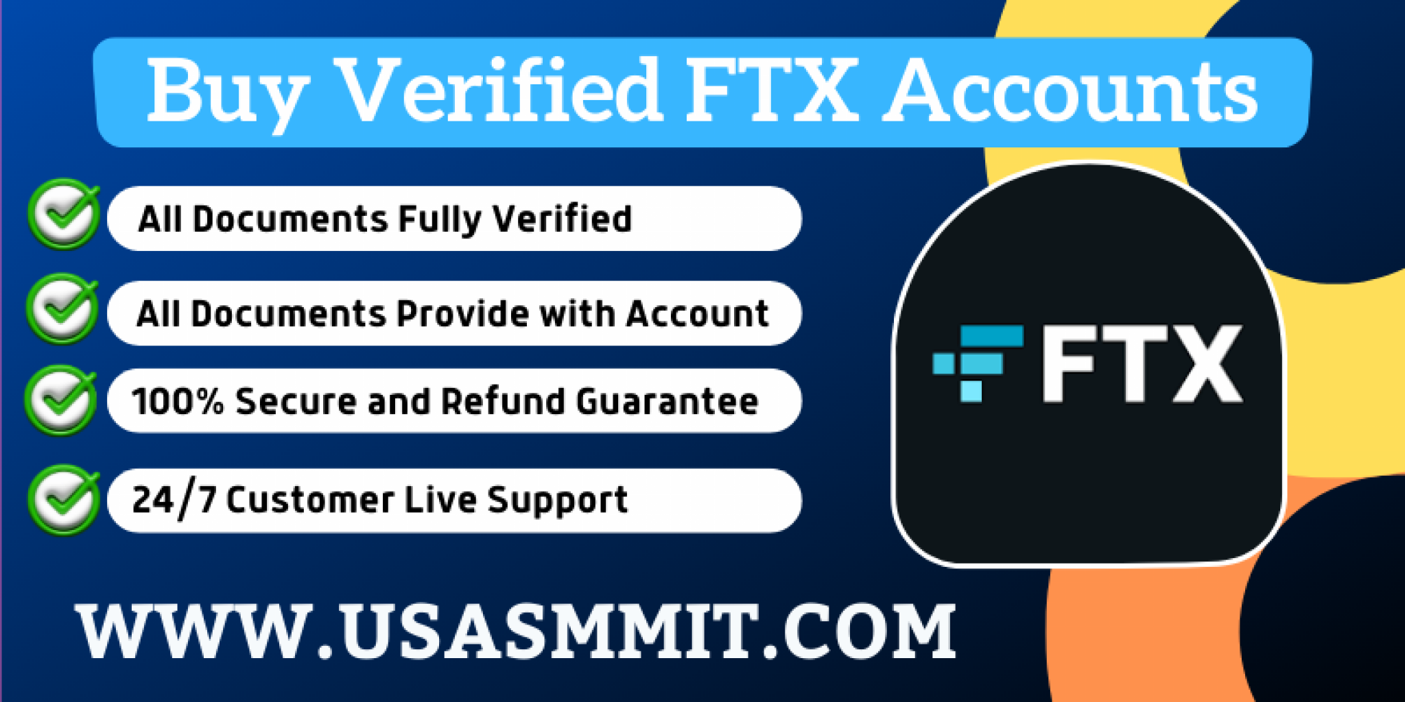 Buy Verified FTX Account - 100% Best Highest Level Verified